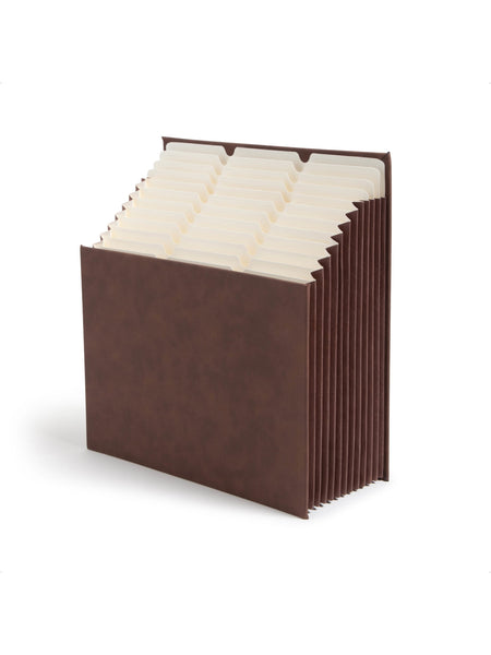 Expanding StadiumÂ® File, 12 Pockets, Saddle Color, 13.6" X 12.25" X 1.88" Size, Set of 1, 086486702287