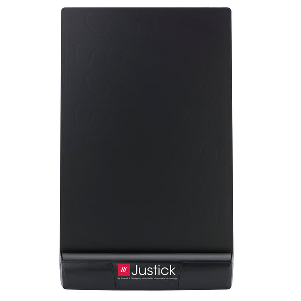 Justick by Smead, Frameless Desktop Organizer/Copyholder, 8"W x 11"H, with Justick Electro Surface Technology, Black (02550)