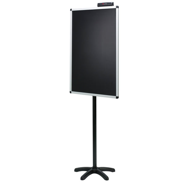 Justick by Smead, Lobby Stand, 24"W x 36"H, with Justick Electro Surface Technology, Black (02585)