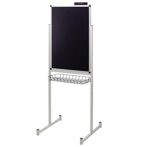 Justick by Smead, Promo Stand Single Side, 24"W x 36"H, with Justick Electro Surface Technology, Black (02593)