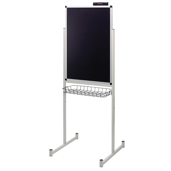 Justick by Smead, Promo Stand Double Side, 24"W x 36"H, with Justick Electro Surface Technology, Black (02594)