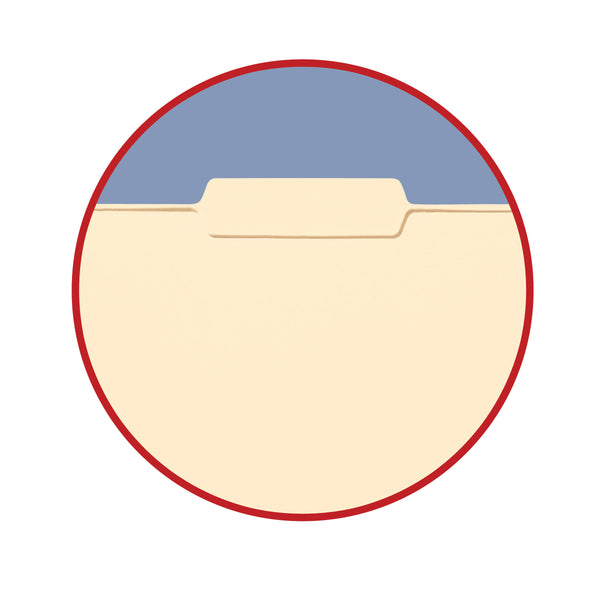 Smead Interior File Folder, 1/3-Cut Tab, Letter Size,  Manila , 100 per Box (10230)