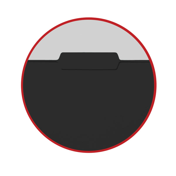 Smead Interior File Folder, 1/3-Cut Tab, Letter Size, Black, 100 per Box (10243)
