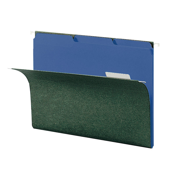 Smead Interior File Folder, 1/3-Cut Tab, Letter Size, Navy, 100 per Box (10279)