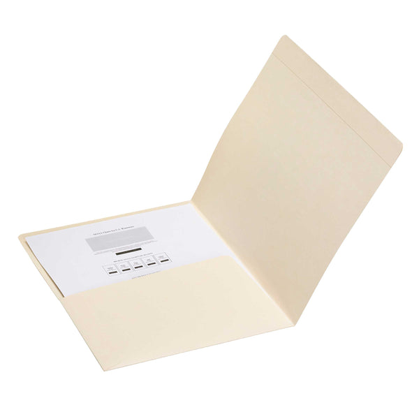Smead Pocket Folder, Reinforced Straight-Cut Tab, Letter Size, Manila, 50 per Box (10315)