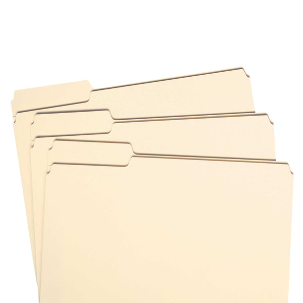 Smead File Folder, 1/3-Cut Left Position, Letter Size, Manila, 100 per Box (10331)