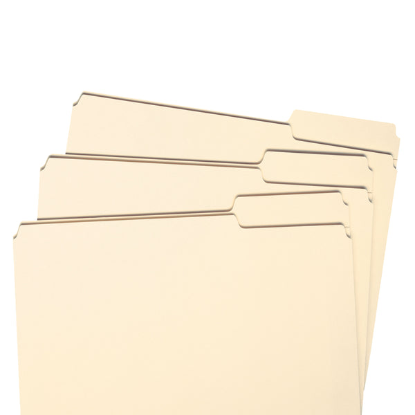 Smead File Folder, Letter, 1/3-Cut Tab Right Position, Letter Size, Manila, 100 per Box (10333)