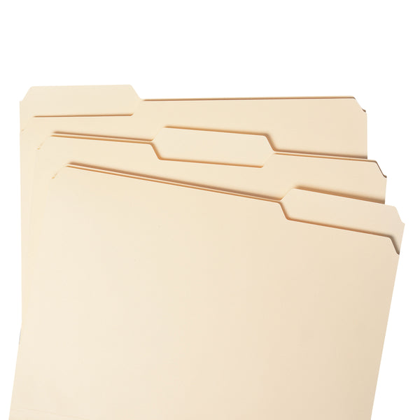 Smead File Folder, Reinforced 1/3-Cut Tab, Letter Size, Manila, 100 per Box (10334)