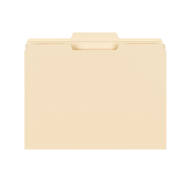 Smead File Folder, Reinforced 1/3-Cut Tab Center Position, Letter Size, Manila, 100 per Box (10336)
