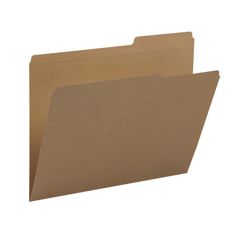 Smead File Folder, Reinforced 2/5-Cut Tab Right Position, Guide Height, Letter Size, Kraft, 100 per Box (10786)