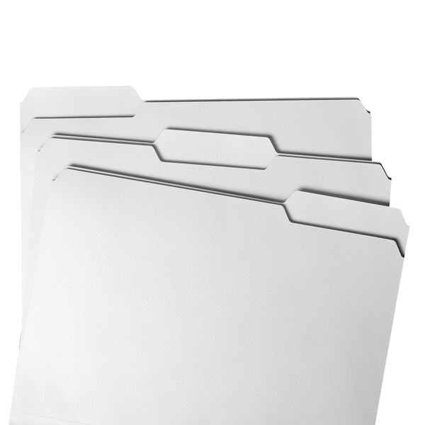 Smead File Folder, Reinforced 1/3-Cut Tab, Letter Size, White, 100 per Box (12834)