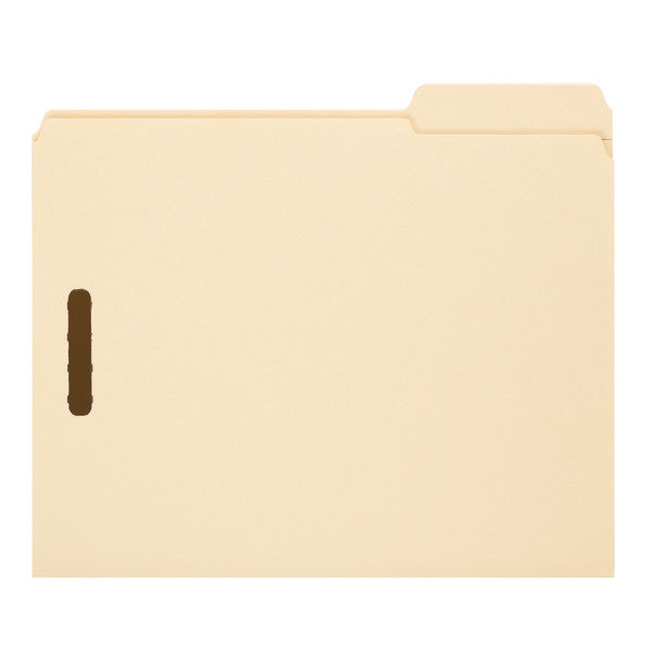 Smead Fastener File Folder, 2 Fasteners, Reinforced 1/3-Cut Tab Right Position, Letter Size, Manila, 50 per Box  (14538)