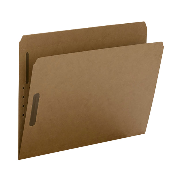 Smead Fastener File Folder, 2 Fasteners, Reinforced Straight-Cut Tab, Letter Size, Kraft, 50 per Box (14813)