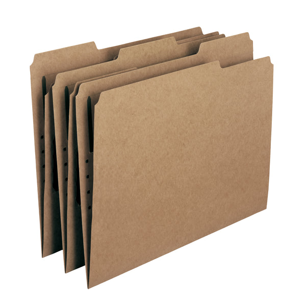 Smead Fastener File Folder, 1 Fastener, Reinforced Straight-Cut Tab, Letter Size, Kraft, 50 per Box (14834)