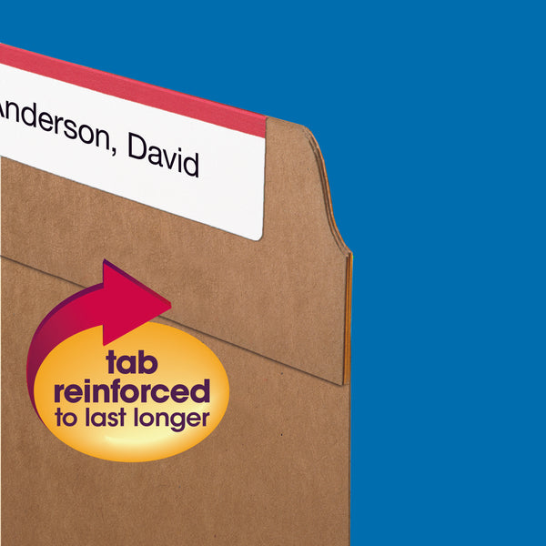 Smead Fastener File Folder, 1 Fastener, Reinforced Straight-Cut Tab, Letter Size, Kraft, 50 per Box (14834)