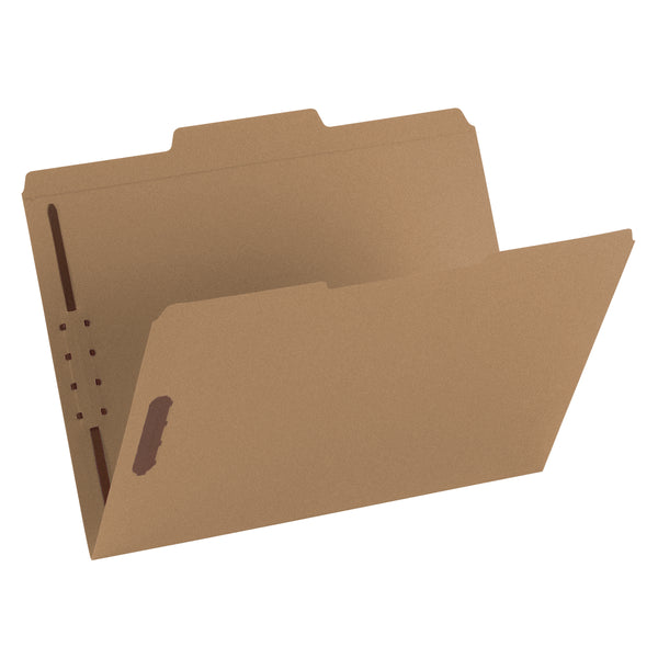 Smead Fastener File Folder, 2 Fasteners, Reinforced 1/3-Cut Tab, Letter Size, Kraft, 50 per Box  (14837)