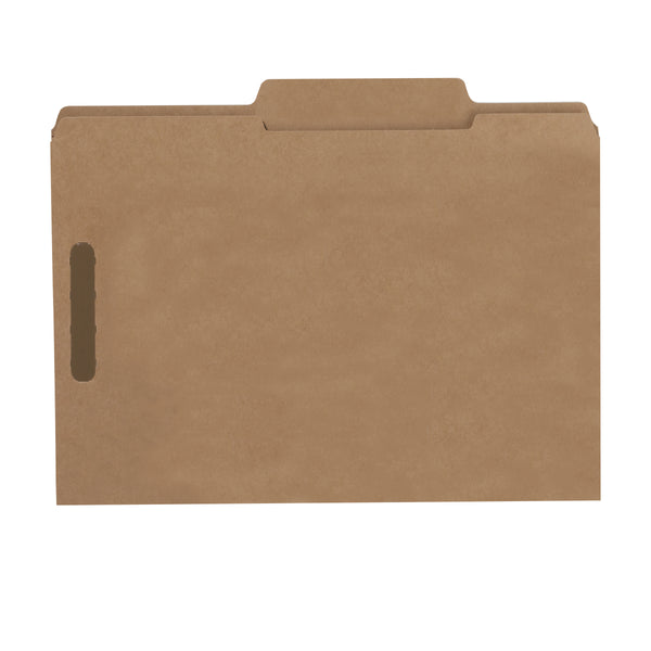Smead Fastener File Folder, 2 Fasteners, 2/5-Cut Tab Right of Center Position, Letter Size, Kraft, 50 per Box (14882)