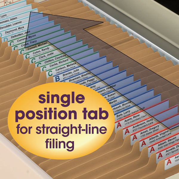 Smead Fastener File Folder, 2 Fasteners, 2/5-Cut Tab Right of Center Position, Letter Size, Kraft, 50 per Box (14882)