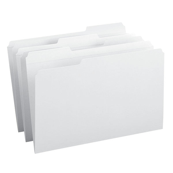 Smead File Folder, Reinforced 1/3-Cut Tab, Legal Size, White, 100 per Box (17834)