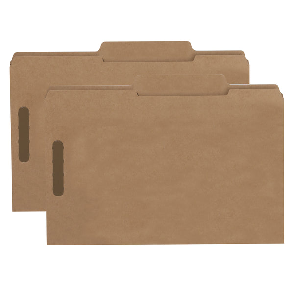 Smead Fastener File Folder, 2 Fasteners, 2/5-Cut Tab Right of Center Position, Legal Size, Kraft, 50 per Box  (19882)
