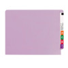 Smead End Tab Fastener File Folder, Shelf-Master® Reinforced Straight-Cut Tab, 2 Fasteners, Legal Size, Lavender, 50 per Box (28540)