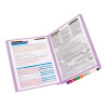 Smead End Tab Fastener File Folder, Shelf-Master® Reinforced Straight-Cut Tab, 2 Fasteners, Legal Size, Lavender, 50 per Box (28540)