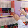 Smead End Tab Fastener File Folder, Shelf-Master® Reinforced Straight-Cut Tab, 2 Fasteners, Legal Size, Lavender, 50 per Box (28540)