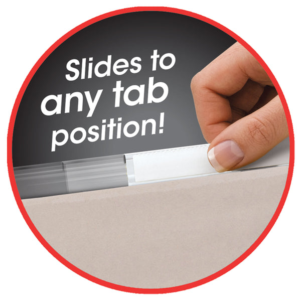 Smead TUFF® Hanging File Folder with Easy Slide™ Tab,1/3-Cut Sliding Tab,  Legal Size, Steel Gray, 18 per Box (64093)
