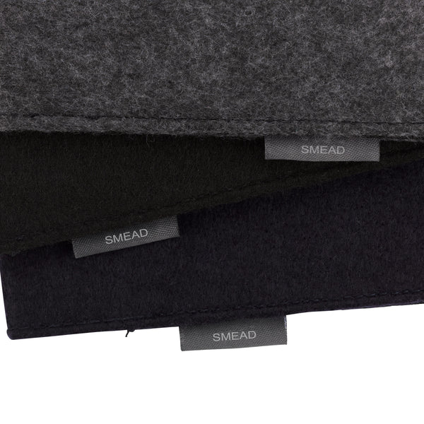 Smead Soft Touch Cloth Expanding File, 2" Expansion, Snap Closure, Letter Size, Black (70920)