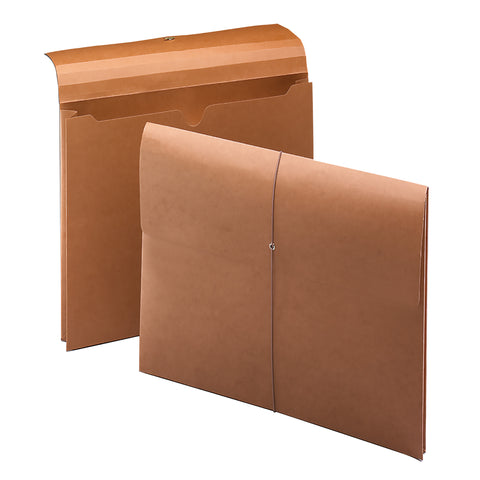 Smead Wallet, 2" Expansion,100% Recycled, Letter Size, Elastic Closure, Redrope, 10 per Box (77170)