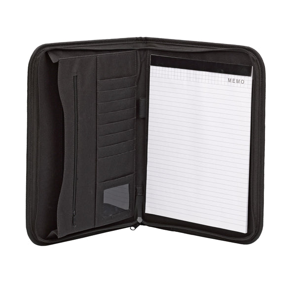 Smead Padfolio, Zipper Closure, Letter Size, Black (85845)