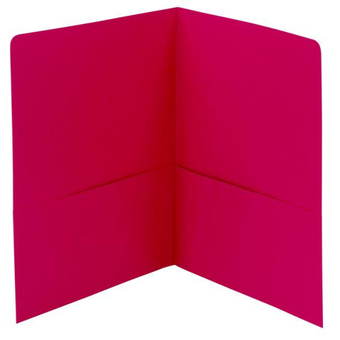 Smead Two-Pocket Heavyweight Folder, Letter Size, Red, 25 per Box (87859)