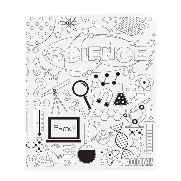 Smead Two-Pocket Coloring Folder, School Subjects, Letter Size,  4 per pack (87910)