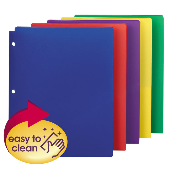 Smead Poly Snap-In Two-Pocket Folder, Letter Size, 10 per pack (87939)