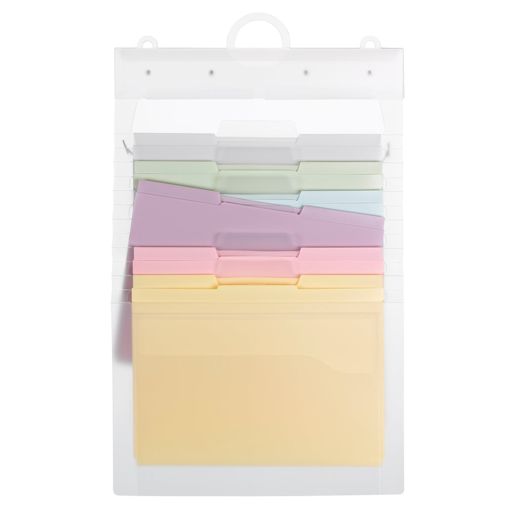 Smead Cascading Wall Organizer Gen 2, 6 Pockets, Letter, Pastel(92064