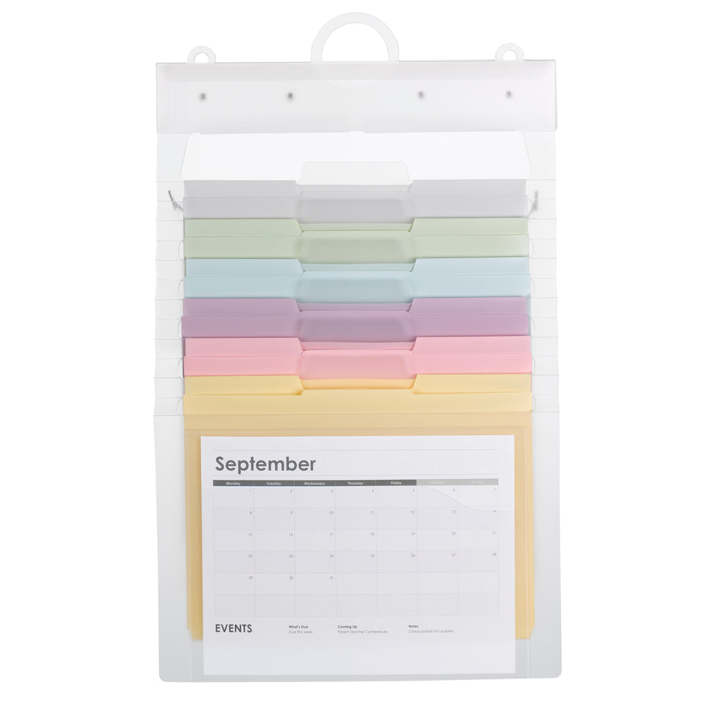 Smead Cascading Wall Organizer Gen 2, 6 Pockets, Letter, Pastel(92064