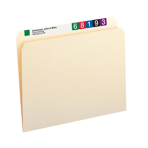 Smead File Folders, Straight-Cut Tab, Letter Size, Manila, 100 per Box (10300)