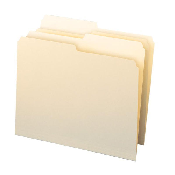 Smead Folder,  1/2-Cut Tab, Letter Size, Manila, 100 per Box (10320)