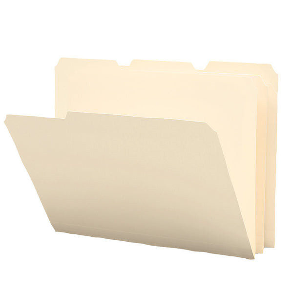 Smead Poly File Folder, 1/3-Cut Tab, Letter Size, Manila, 12 per Pack (10510)