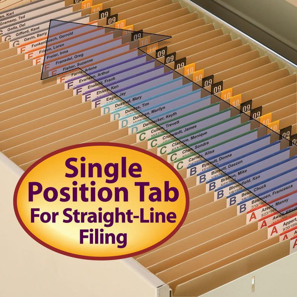 Smead File Folder, Reinforced Straight-Cut Tab, Letter Size, Kraft, 100 per Box (10710)