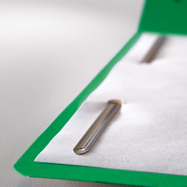 Smead Fastener File Folder, 2 Fasteners, Reinforced 1/3-Cut Tab, Letter Size, Green, 50 per Box (12140)