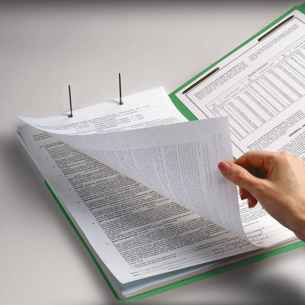 Smead Fastener File Folder, 2 Fasteners, Reinforced 1/3-Cut Tab, Letter Size, Green, 50 per Box (12140)