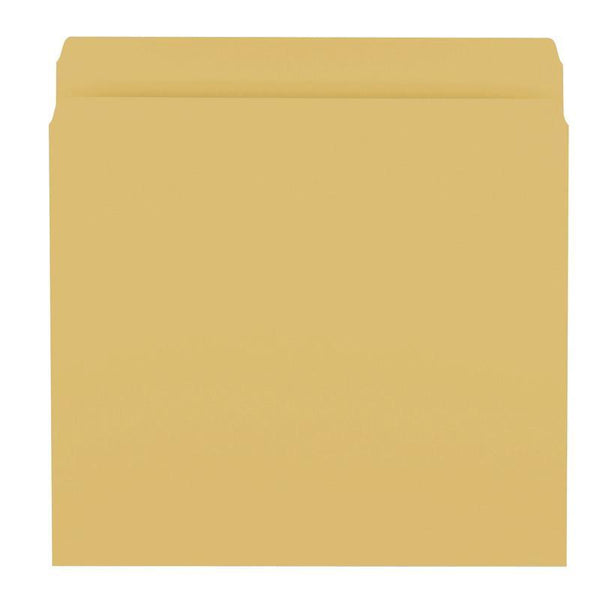 Smead File Folder, Reinforced Straight-Cut Tab, Letter Size, Goldenrod, 100 per Box (12210)