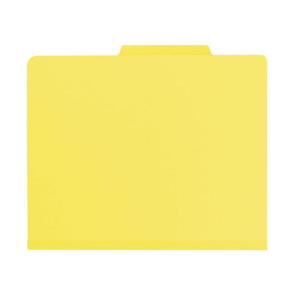 Smead Classification File Folder, 2 Divider, 2" Expansion, Letter Size, Yellow, 10 per Box (14004)