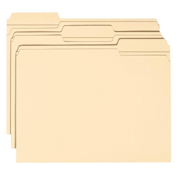 Smead Fastener File Folder, 1 Fastener, Reinforced 1/3-Cut Tab, Letter Size, Manila, 50 per Box  (14534)