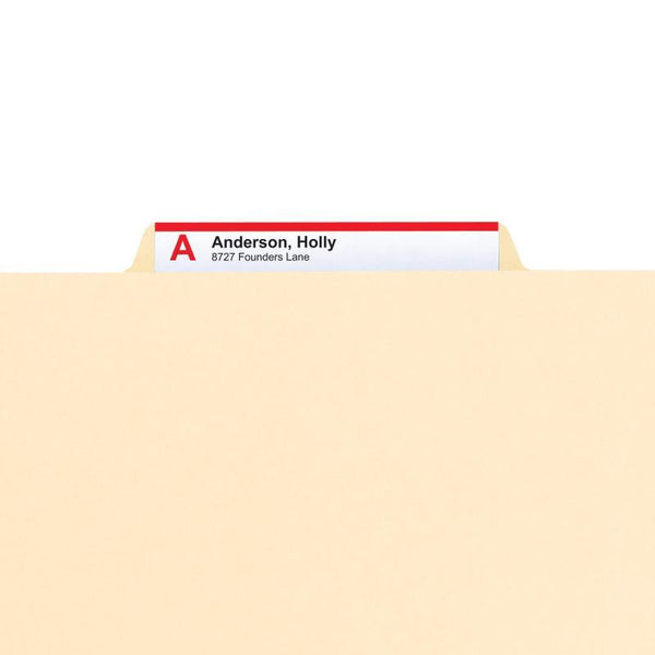 Smead Fastener Heavy-Duty File Folder with Divider, 2 Fasteners, Reinforced 1/3-Cut Tab, Letter Size, Manila, 10 per Box (14560)