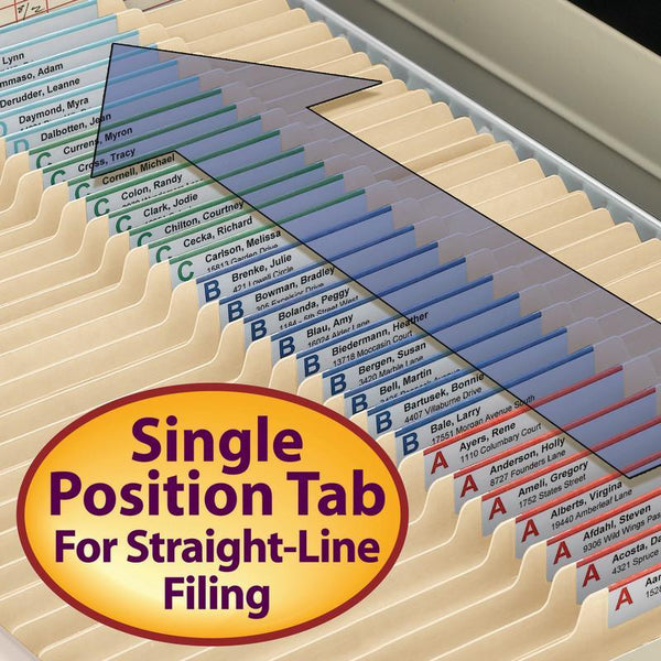 Smead Fastener File Folder, 2 Fasteners, Reinforced 2/5-Cut Tab Right Of Center Position, Guide Height, Letter Size, Manila, 50 per Box (14580)