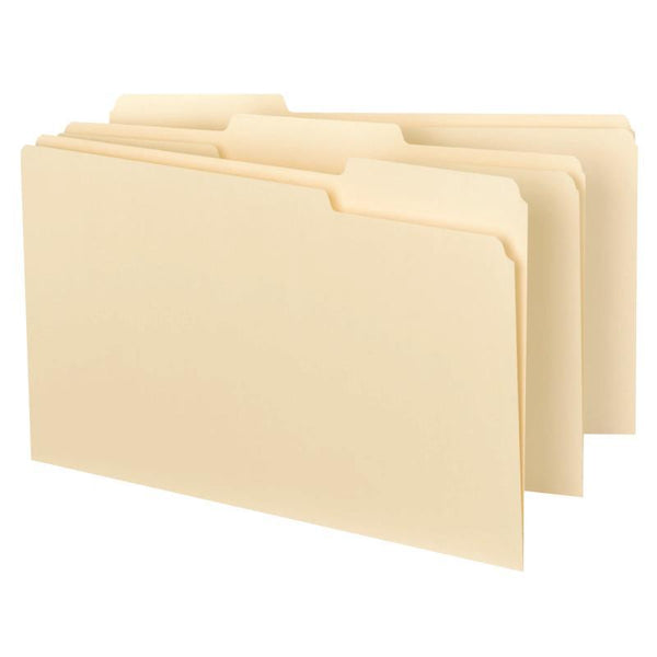Smead Interior File Folder, 1/3-Cut Tab, Legal Size, Manila, 100 per Box (15230)
