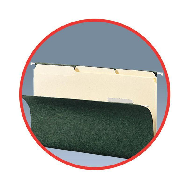 Smead Interior File Folder, 1/3-Cut Tab, Legal Size, Manila, 100 per Box (15230)