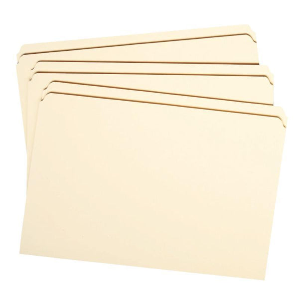 Smead File Folder, Reinforced Straight -Cut Tab, Legal Size, Manila, 100 per Box (15310)